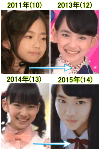 2011年から2015年の山田杏奈