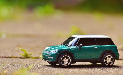 緑の車