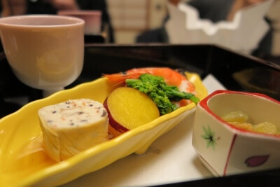 さつまいもを使った料理の小皿