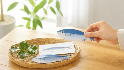 魚の匂いを気にする様子