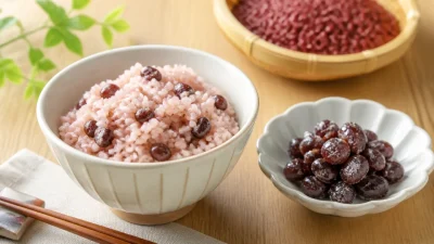 赤飯と小豆