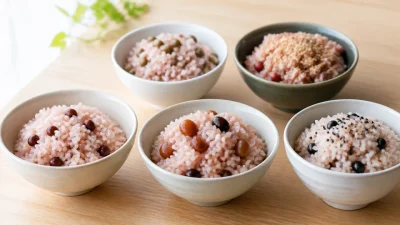 色んな種類の赤飯