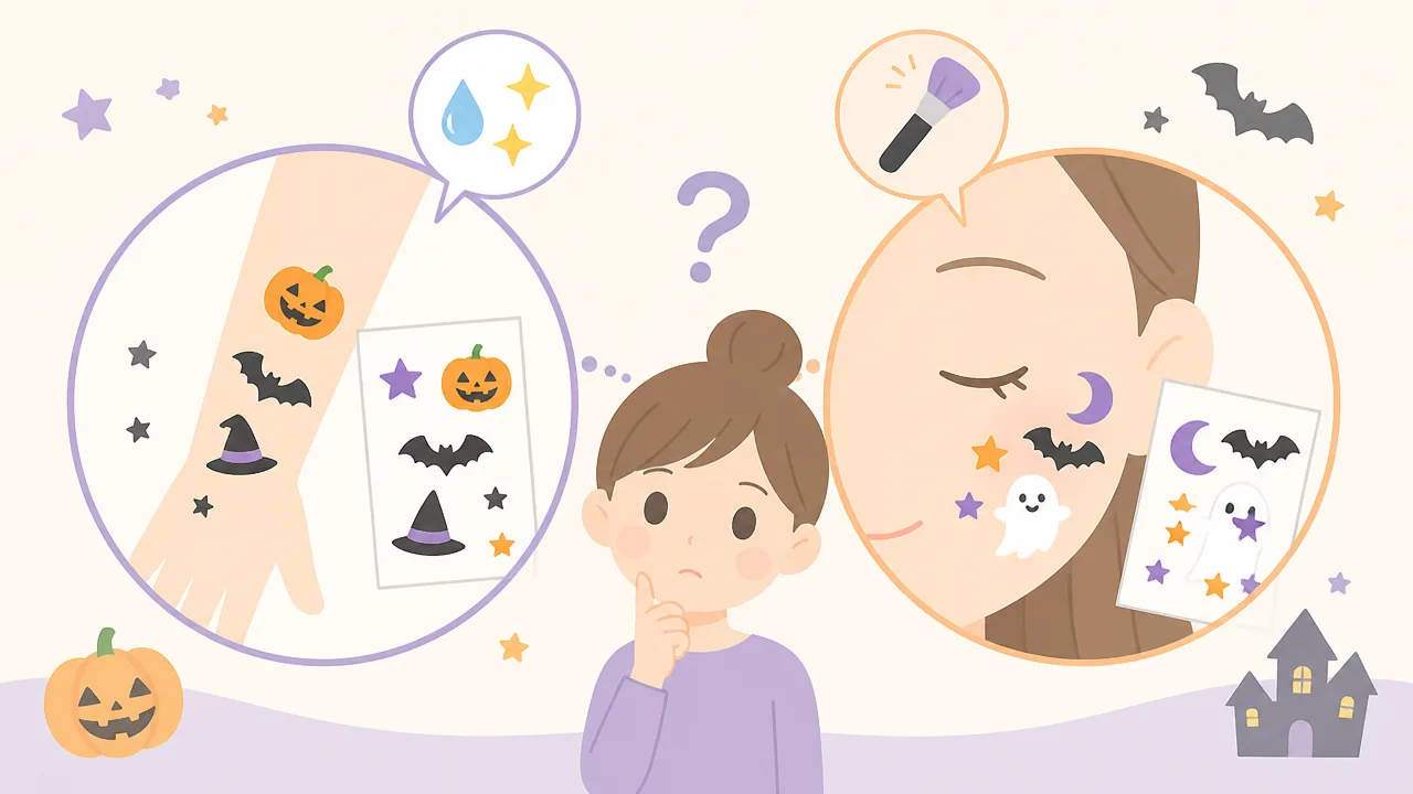 ハロウィンのタトゥーシールは100均で買える？子供向けの選び方