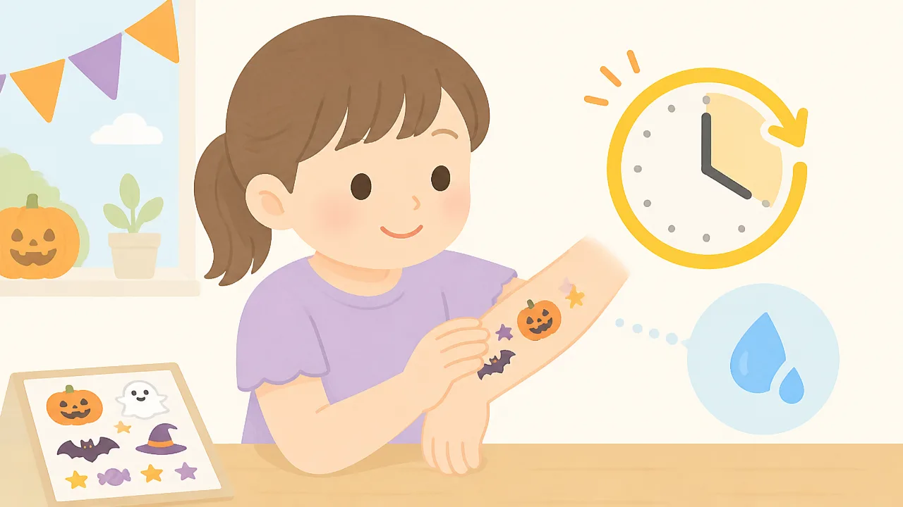 ハロウィンのタトゥーシールは100均で買える？子供向けの選び方