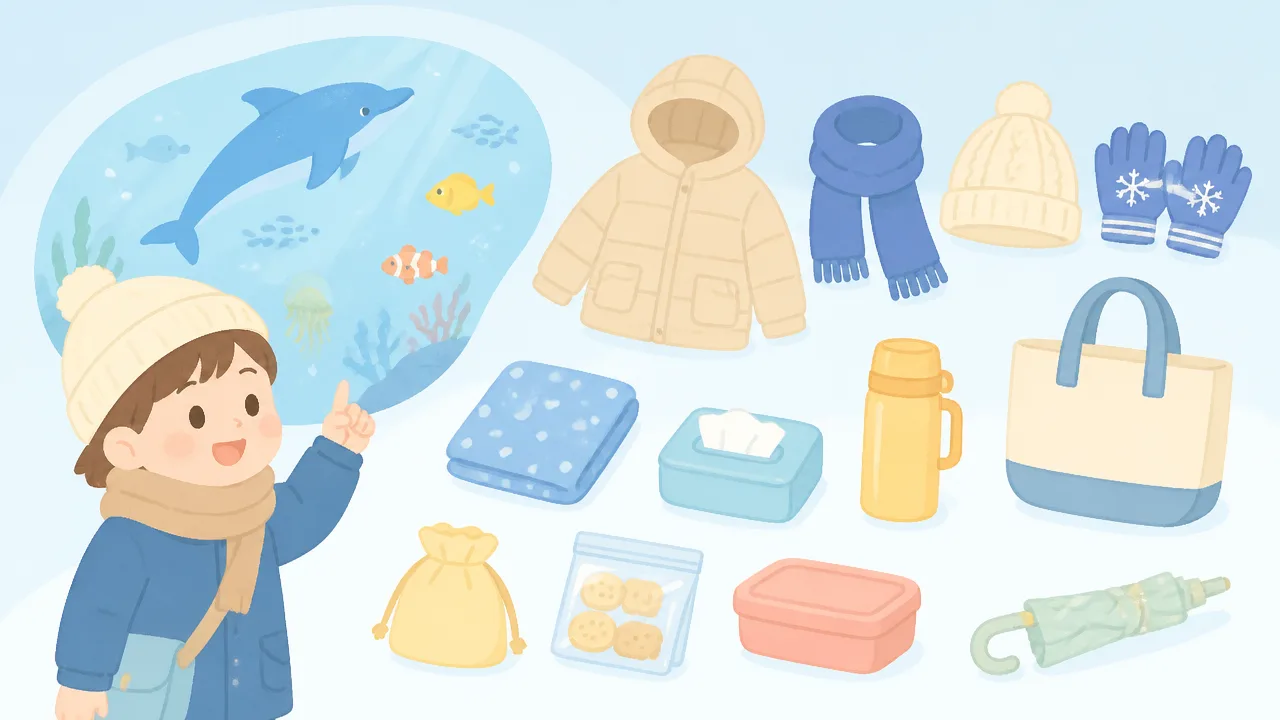 冬の水族館へ子供と行くときの持ち物リストと服装のポイント