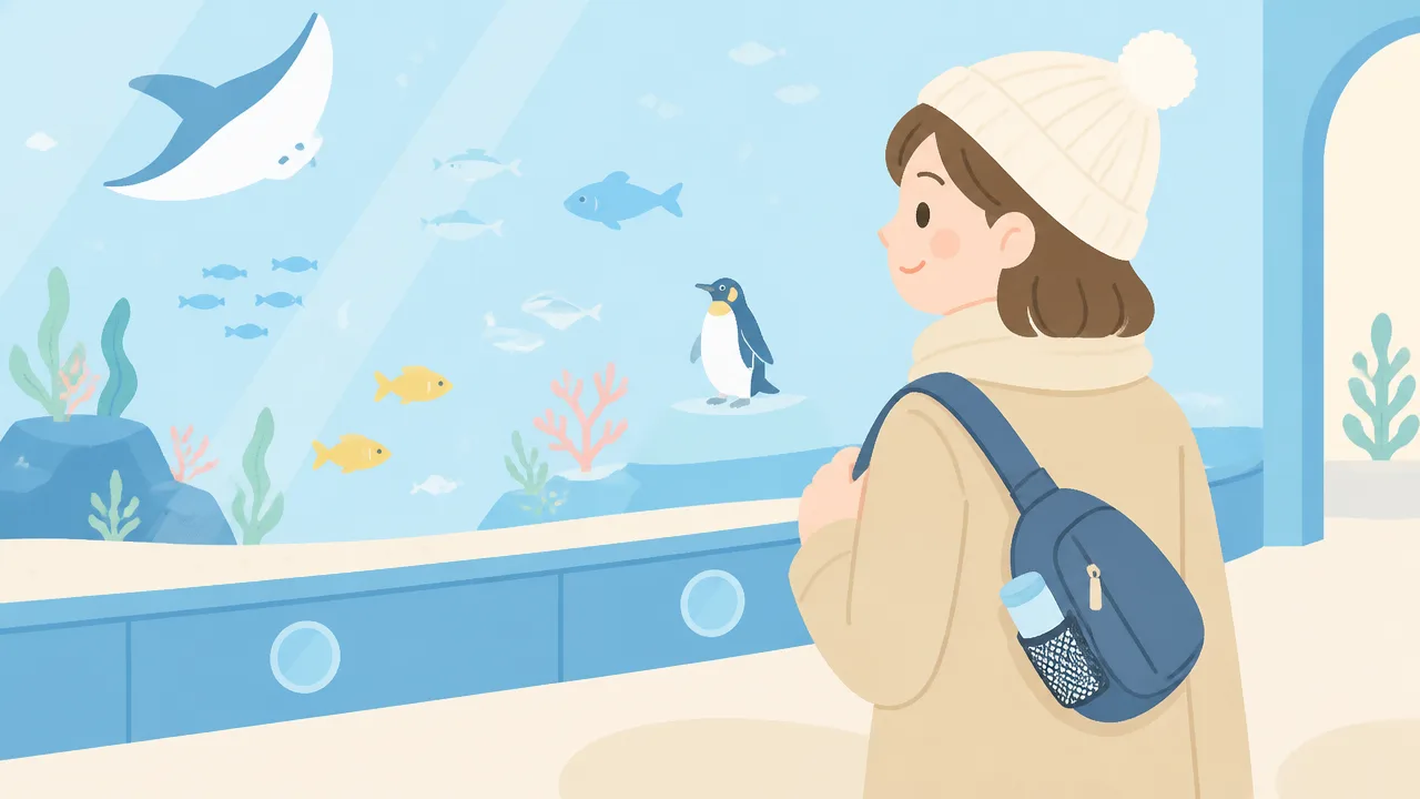 冬の水族館へ子供と行くときの持ち物リストと服装のポイント