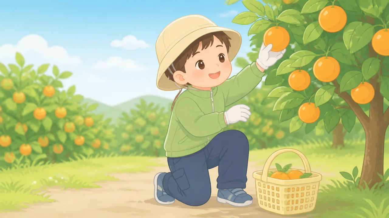 みかん狩りで子供におすすめの服装は?季節別コーデと汚れ対策