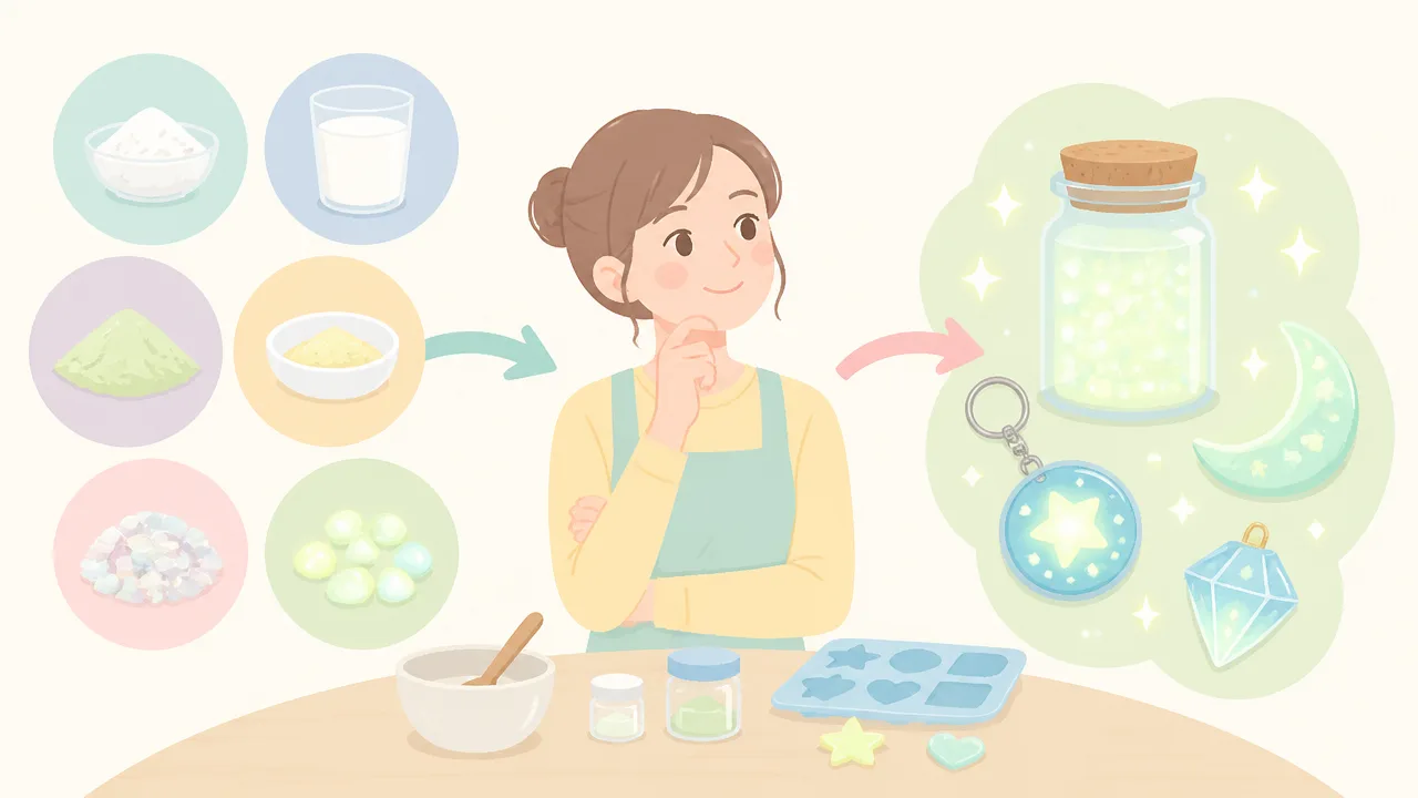 蓄光パウダーの代用品はある？身近な材料と選び方をやさしく解説