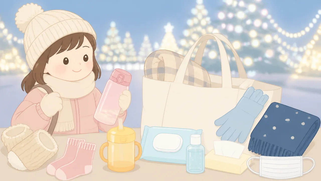 子供とイルミネーションへ行くときの持ち物と防寒のコツ