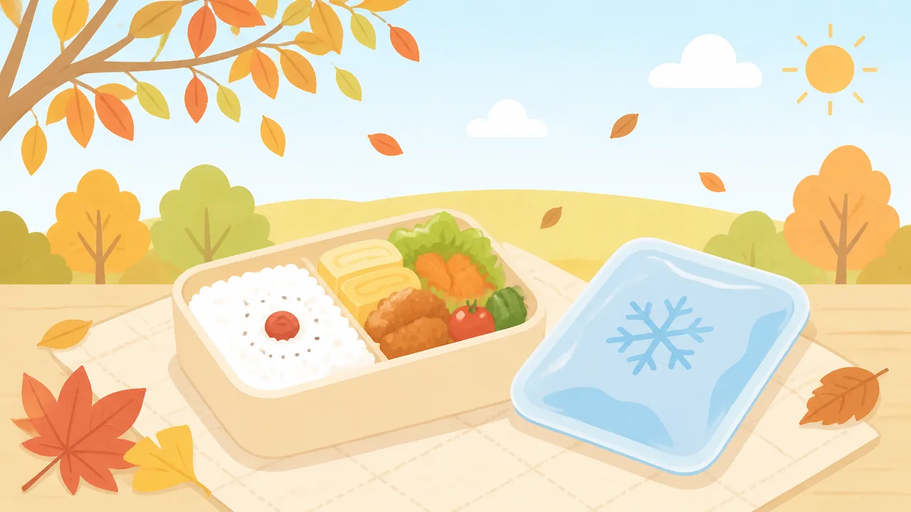 秋のお弁当に保冷剤はいつまで必要？気温別の目安と注意点