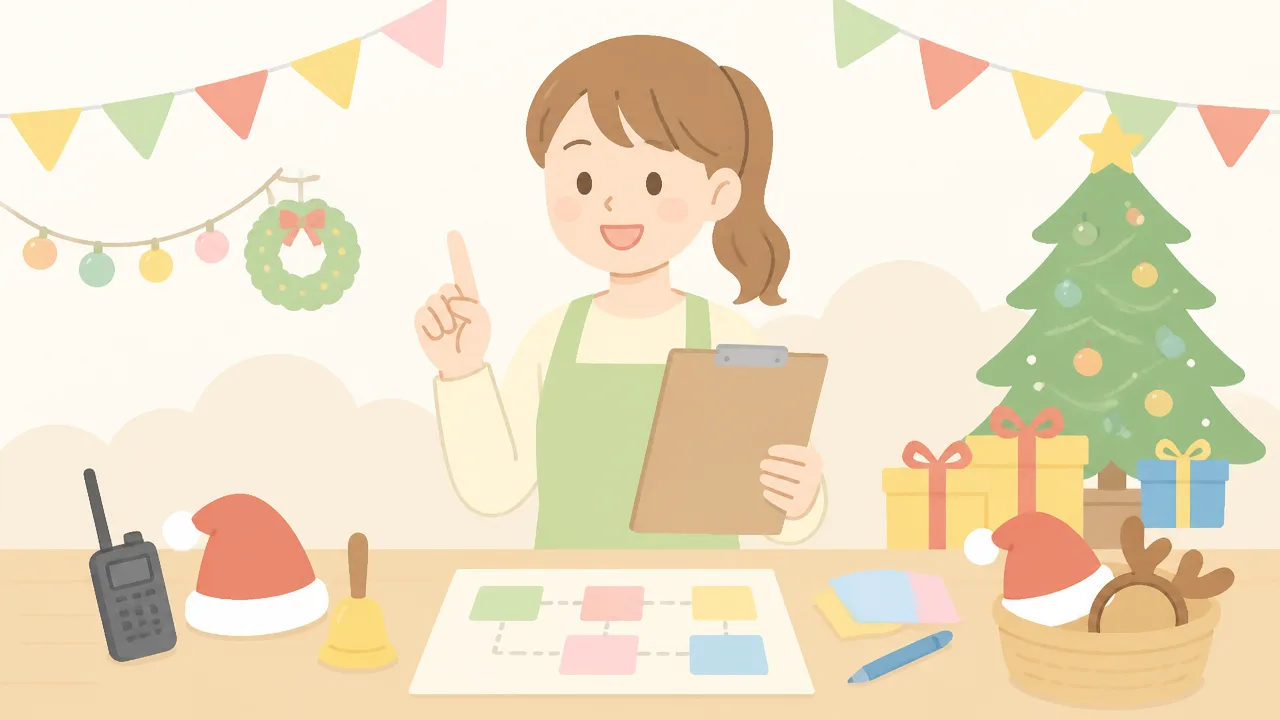 子供会のクリスマス会で使える司会進行台本と当日の流れ